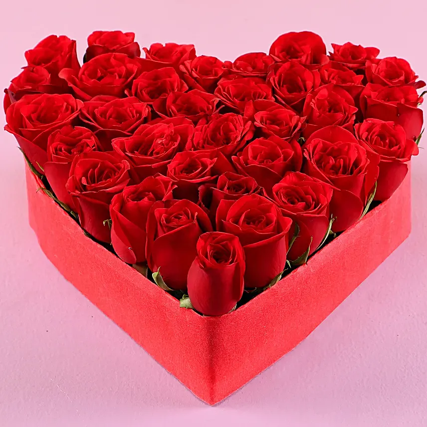 Red Roses Arrangement For Girlfriend