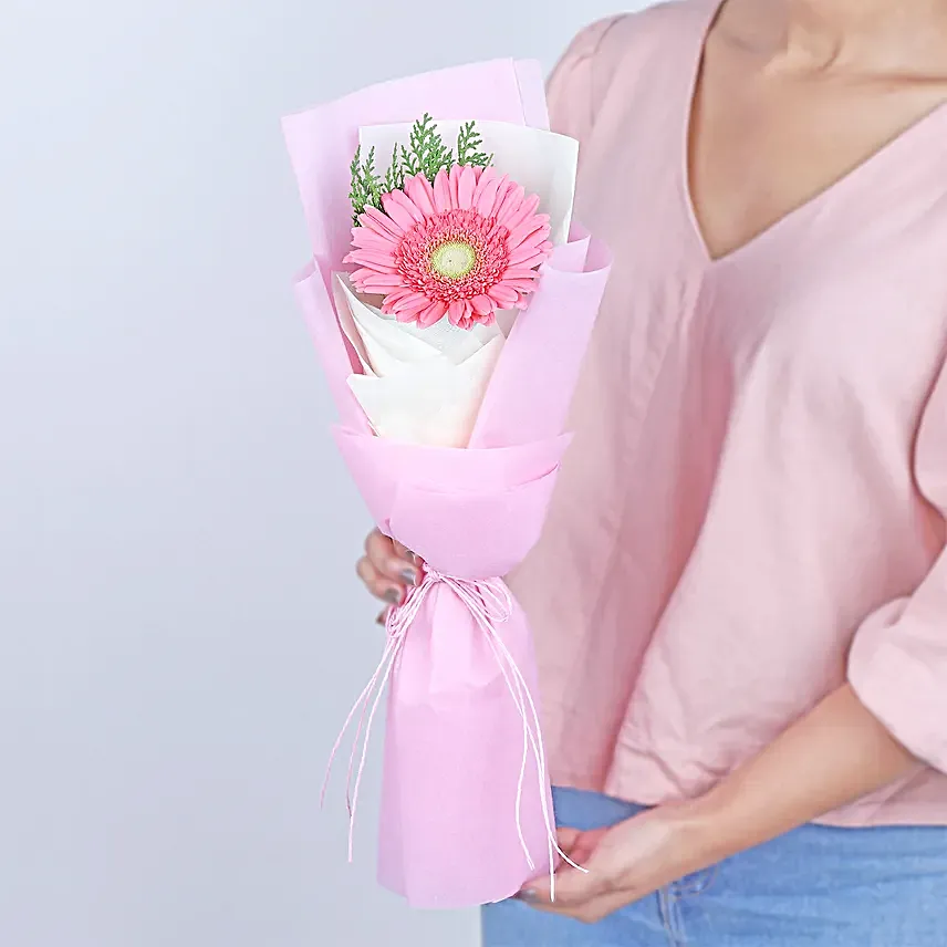 Heartfelt Wishes Gerbera Bouquet