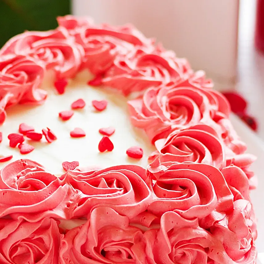 heart shape cake for anniversary