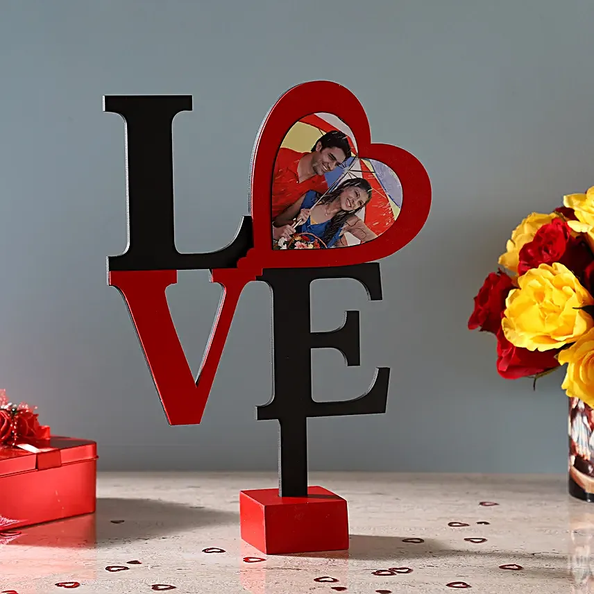 love text frame for V-day