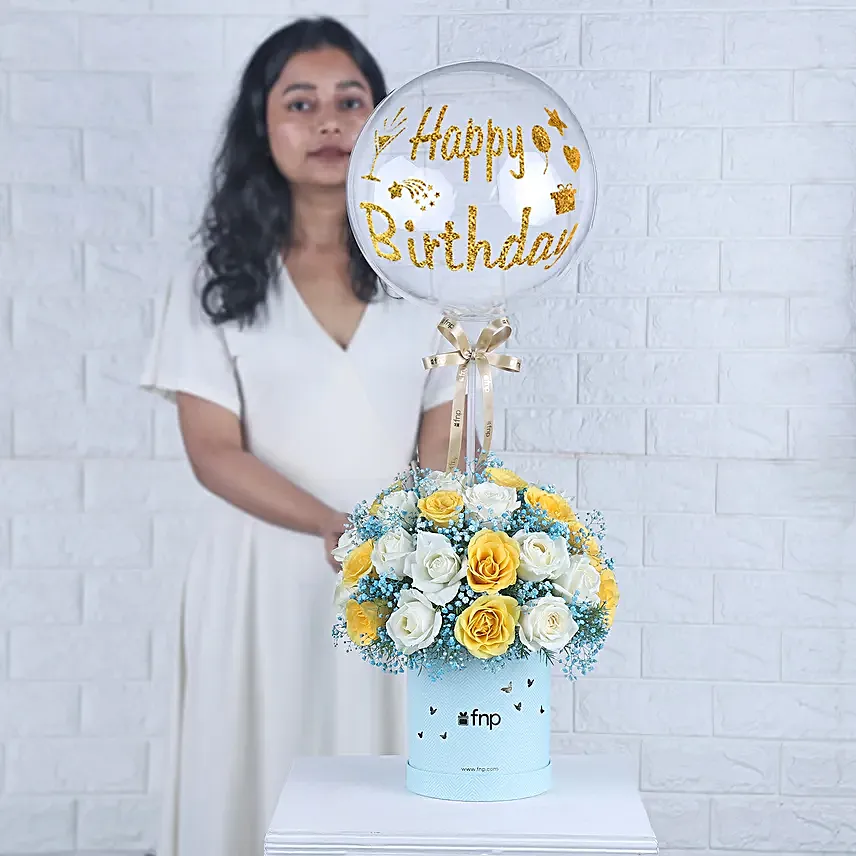 Heavenly Surprise Birthday Floral Box