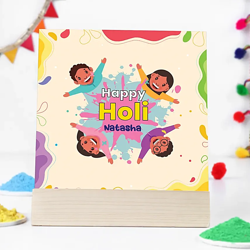 Holi Celebration Tabletop Frame