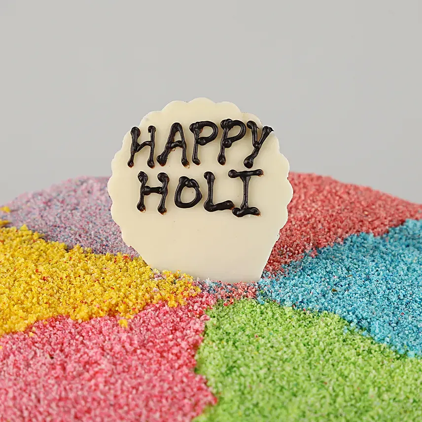 Holi Colourful Vanilla Cake- Half Kg