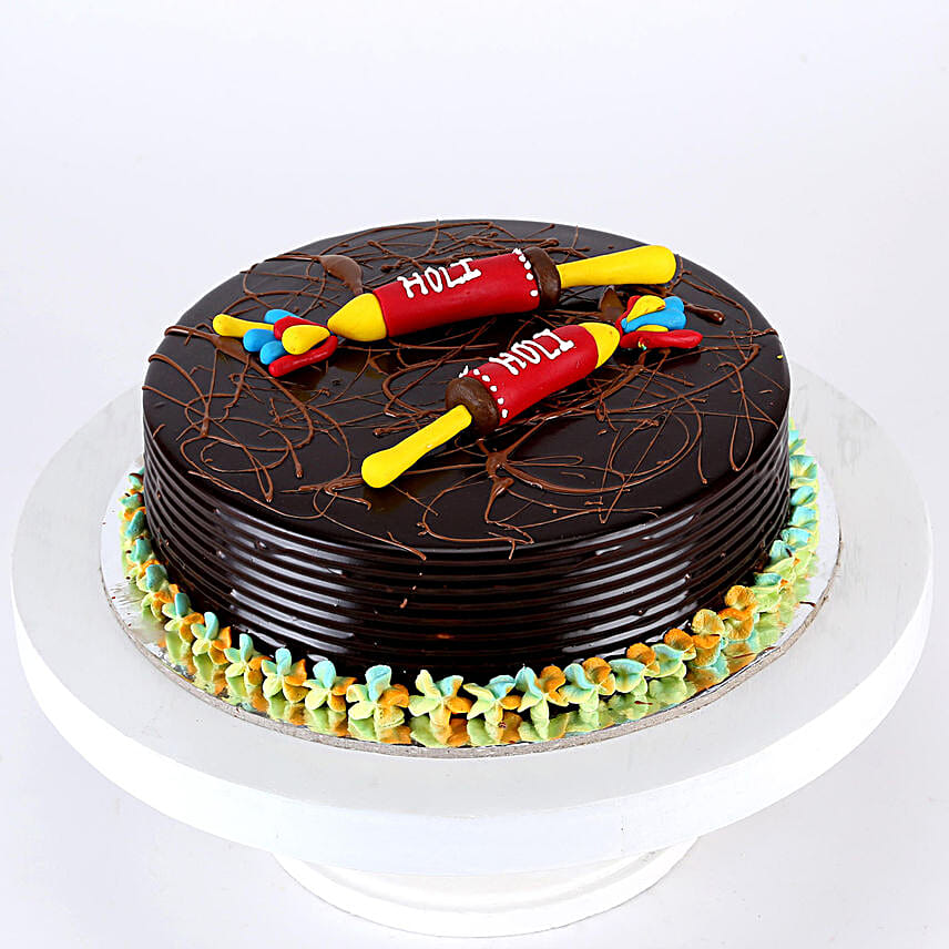Online Holi Special Pichkari Cake