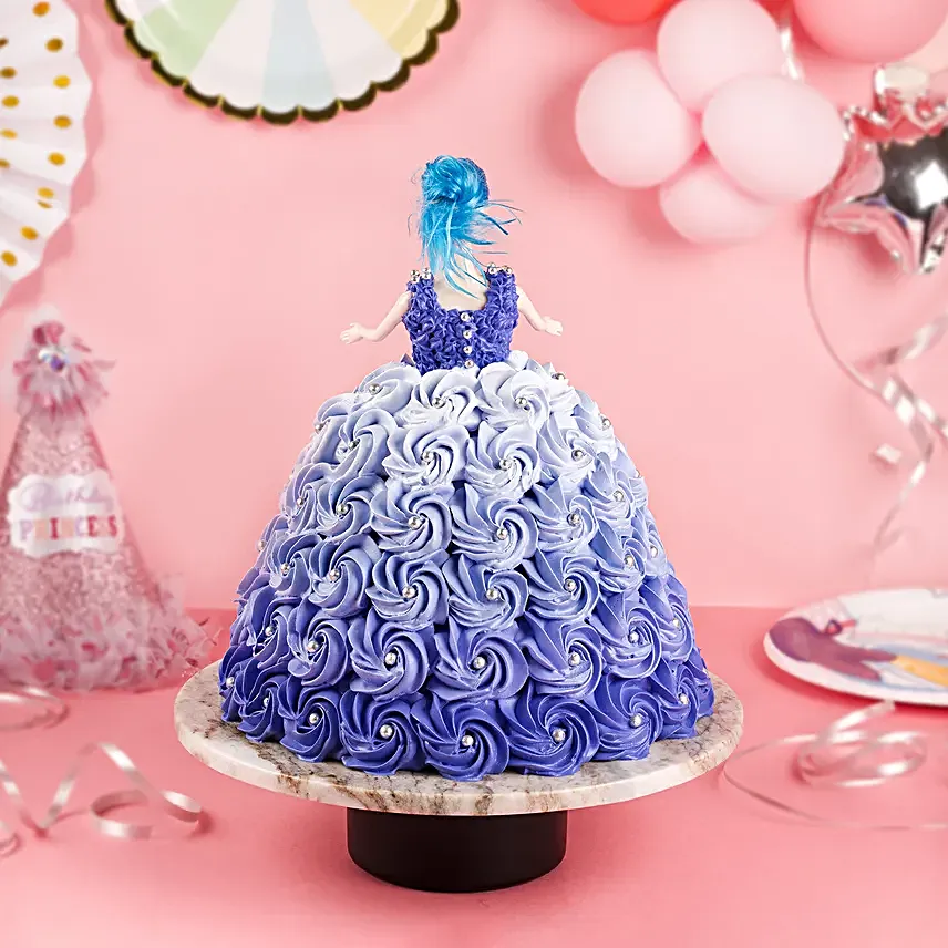 Hues of Purple Barbie Cake Eggless