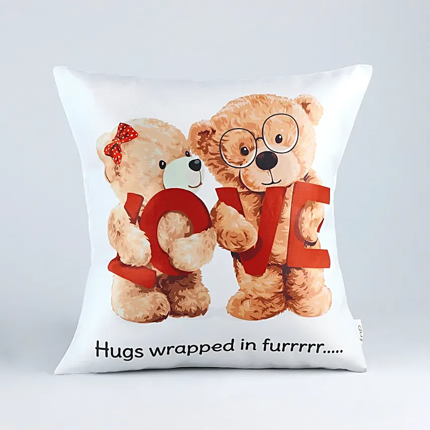 Hug Me Teddy Cushion