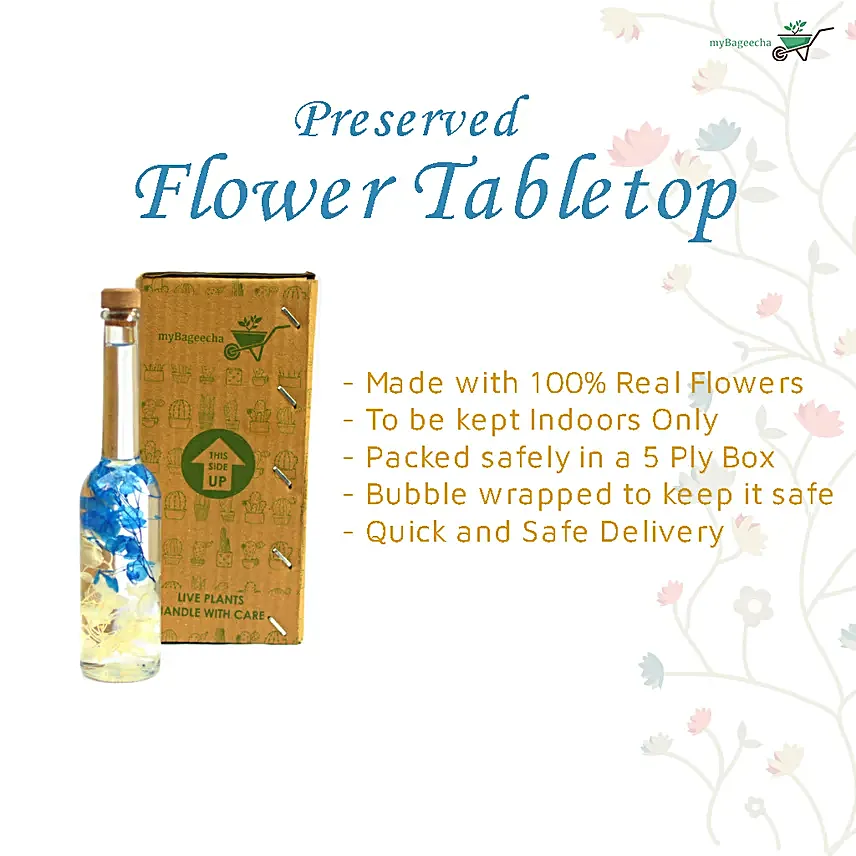 Hydrangeas Camo Preserved Flower Tabletop