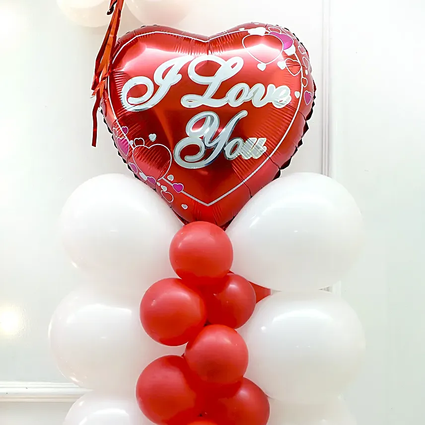I Love You Balloons Arrangement