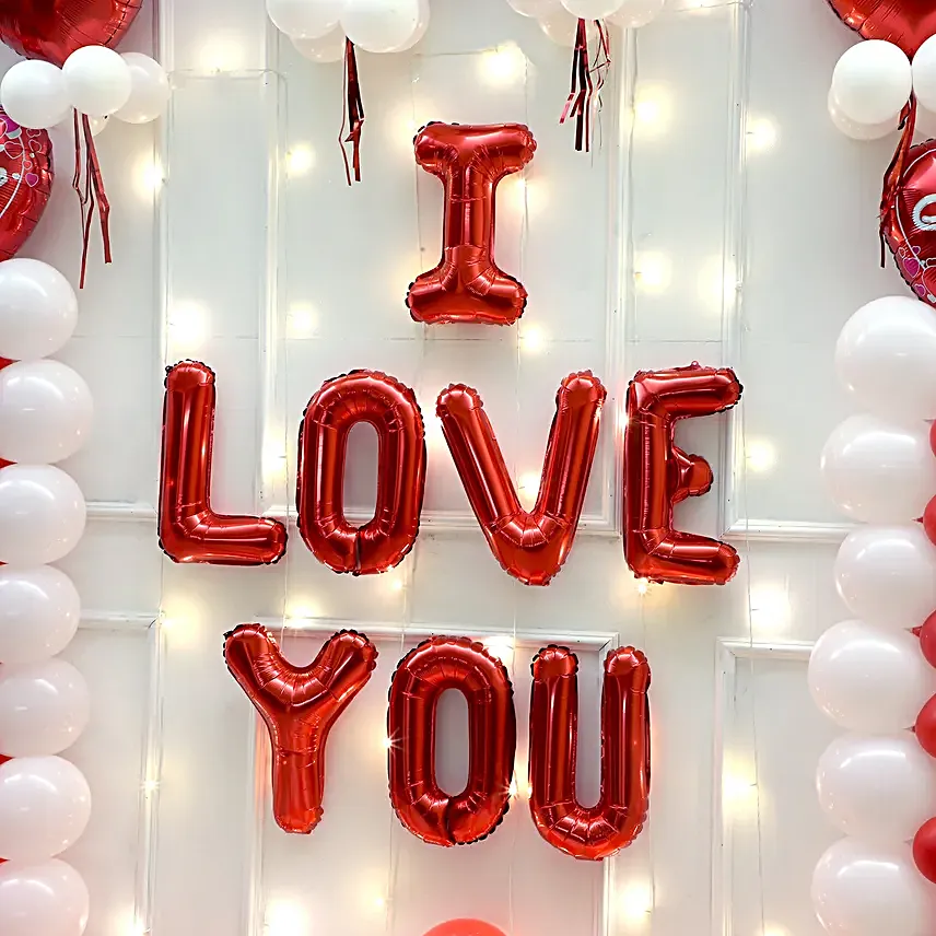 I Love You Balloons Arrangement