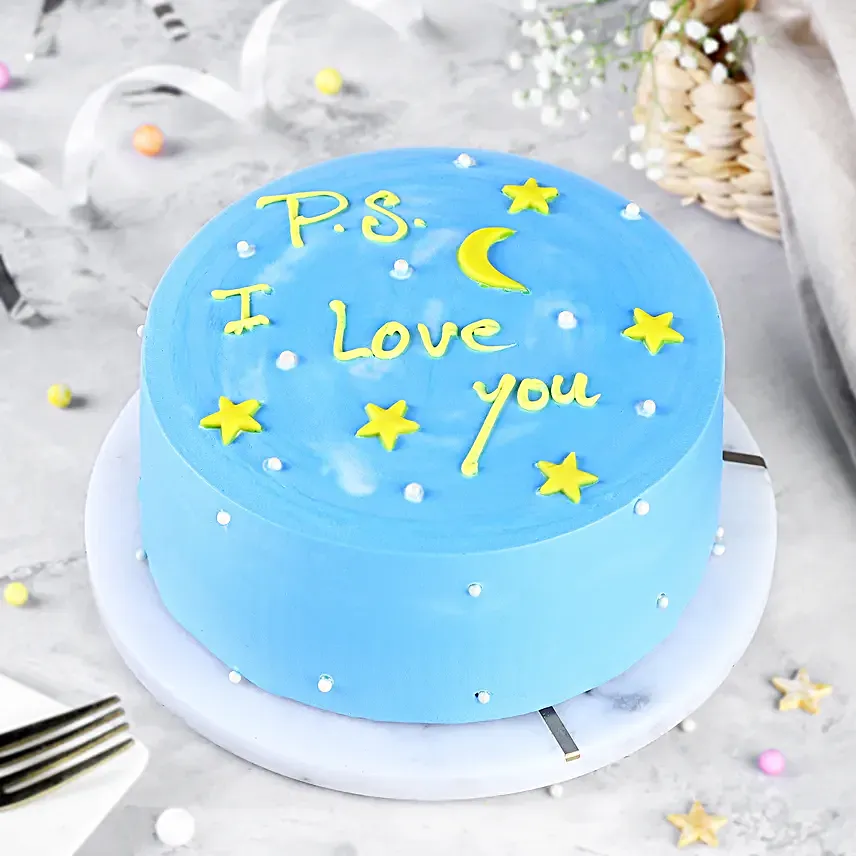 I Love You Chocolate Cake Half Kg