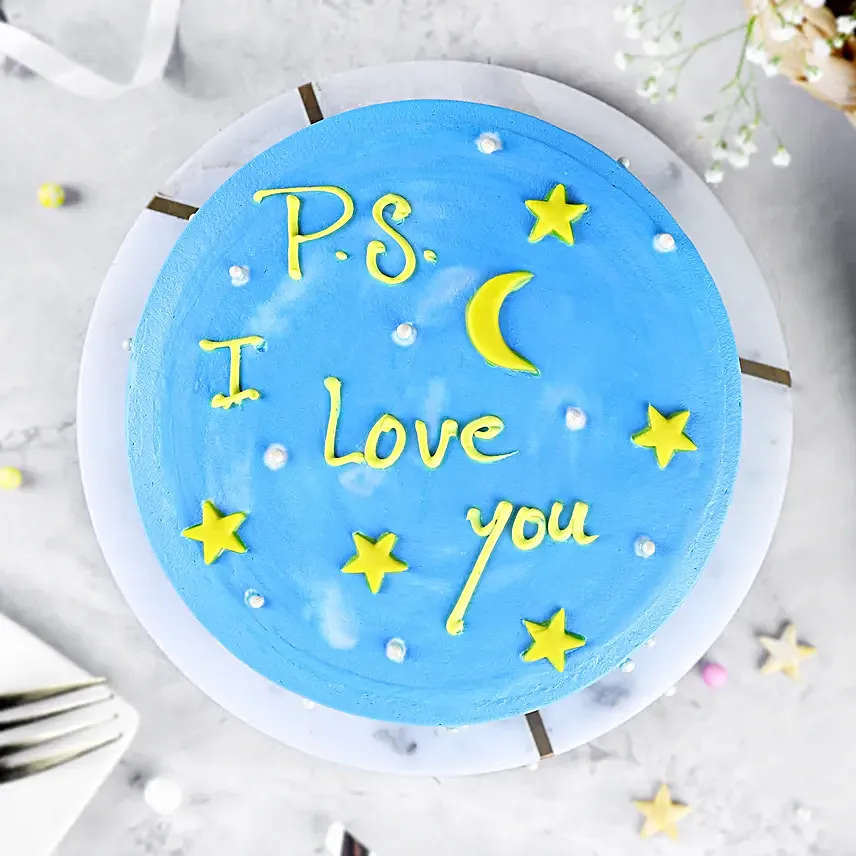 I Love You Chocolate Cake Half Kg