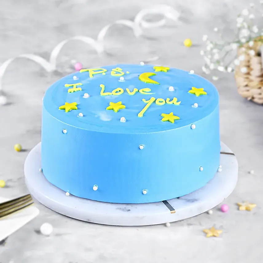 I Love You Chocolate Cake Half Kg