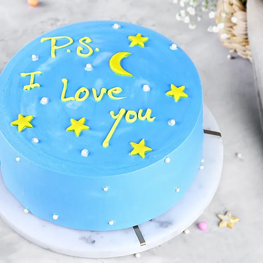 I Love You Chocolate Cake Half Kg