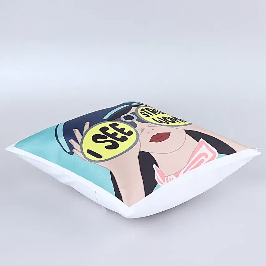 I See Strong Women Printed Gift Cushion