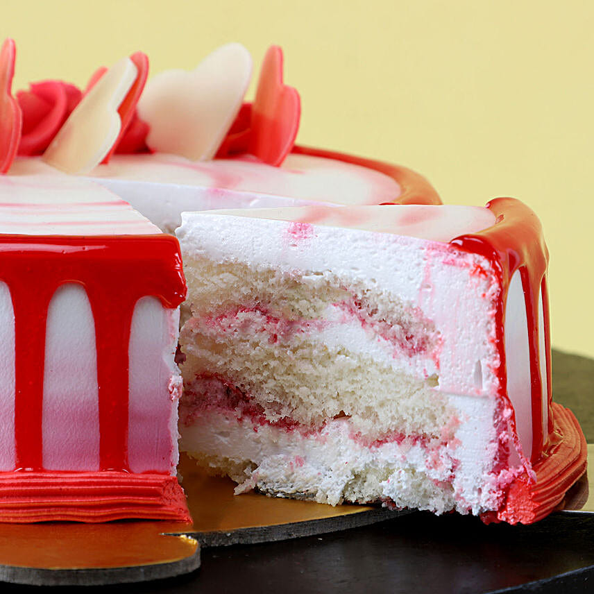 Heart Cake For Valentine Day