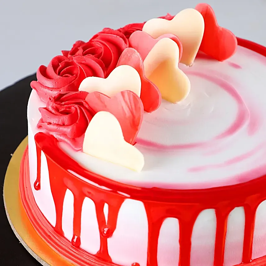 Heart Cake For Valentine Day
