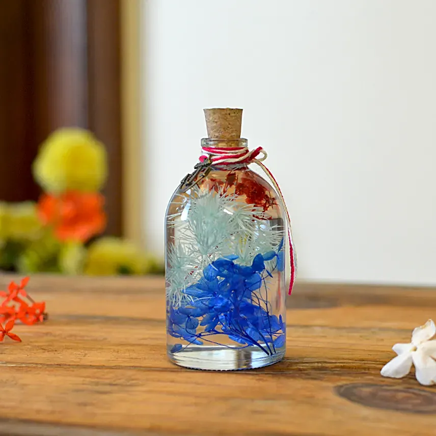 Indigo Hued Flower Tabletop