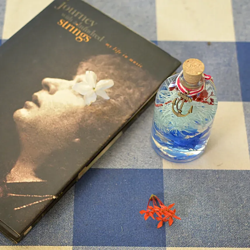 Indigo Hued Flower Tabletop