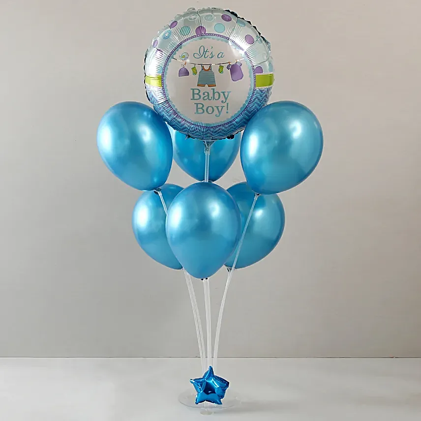 It's a Baby Boy Balloon Bouquet