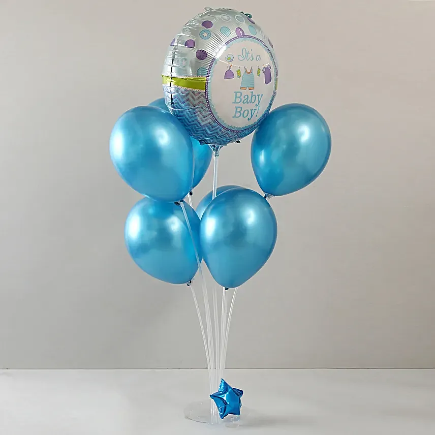 It's a Baby Boy Balloon Bouquet