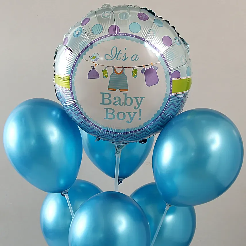 It's a Baby Boy Balloon Bouquet