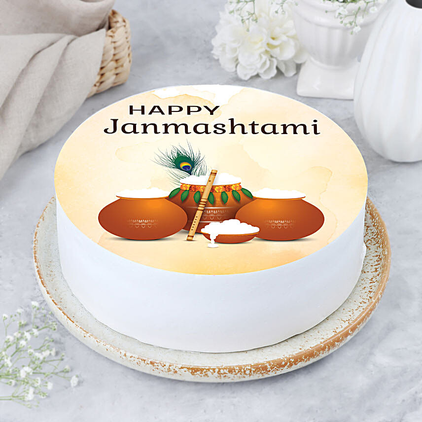 Janmashtami Celebration Pineapple Cake 1Kg