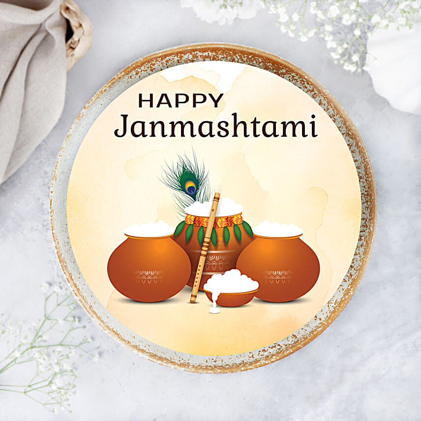 Janmashtami Celebration Pineapple Cake 1Kg