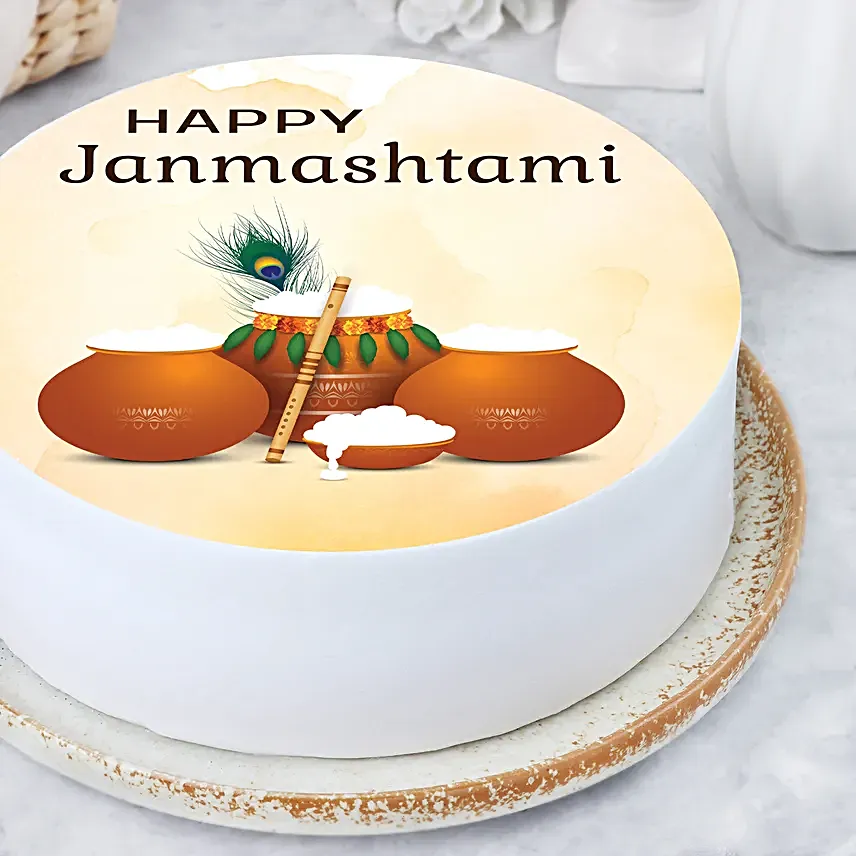 Janmashtami Celebration Pineapple Cake 1Kg