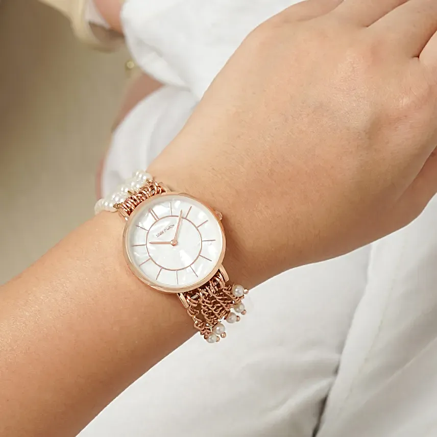 Joker N Witch Victorian Charm Rose Gold Watch