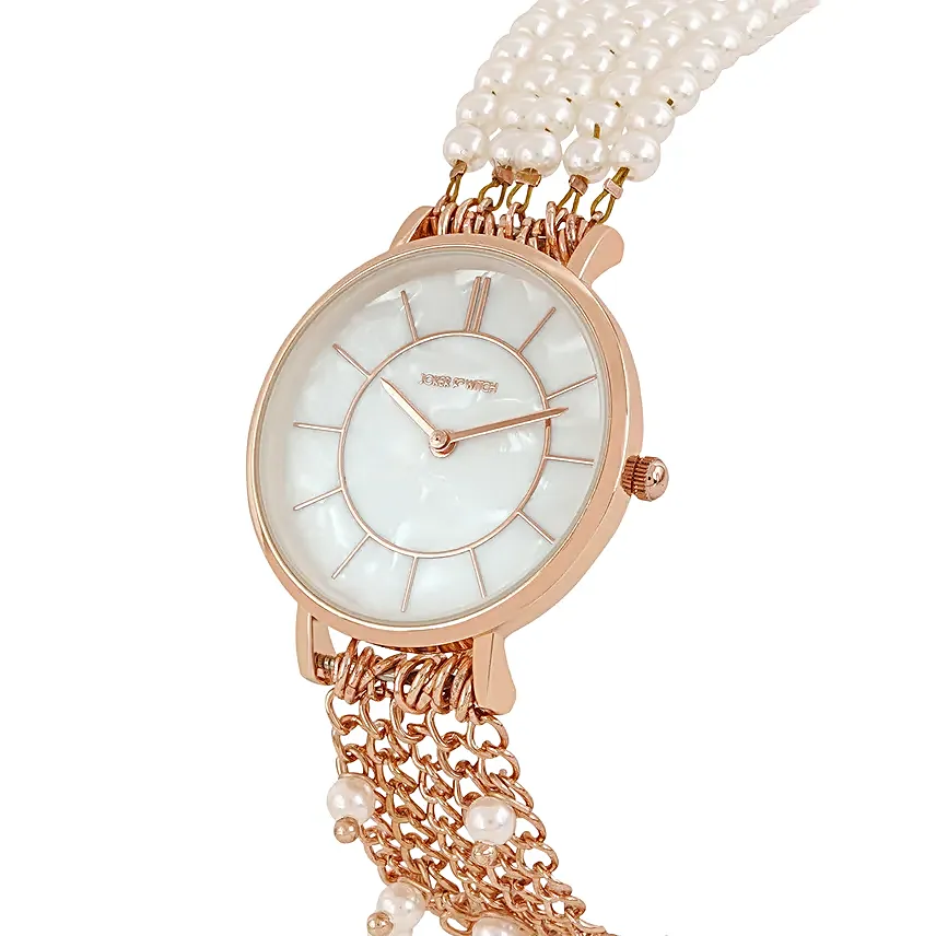 Joker N Witch Victorian Charm Rose Gold Watch