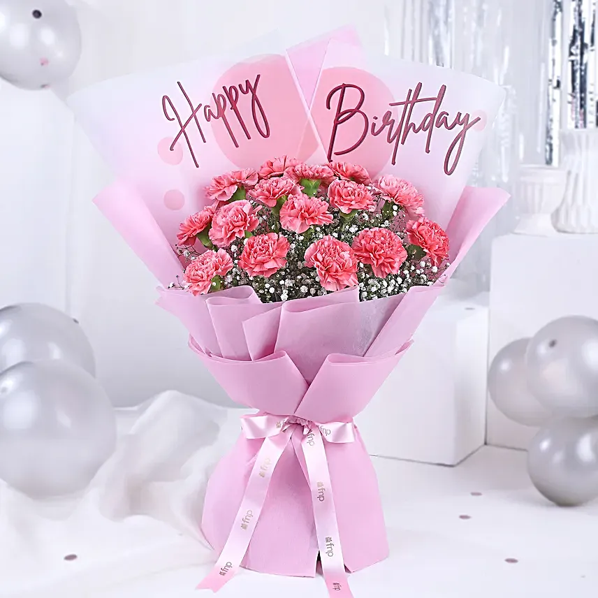 Joyful Birthday Carnation
