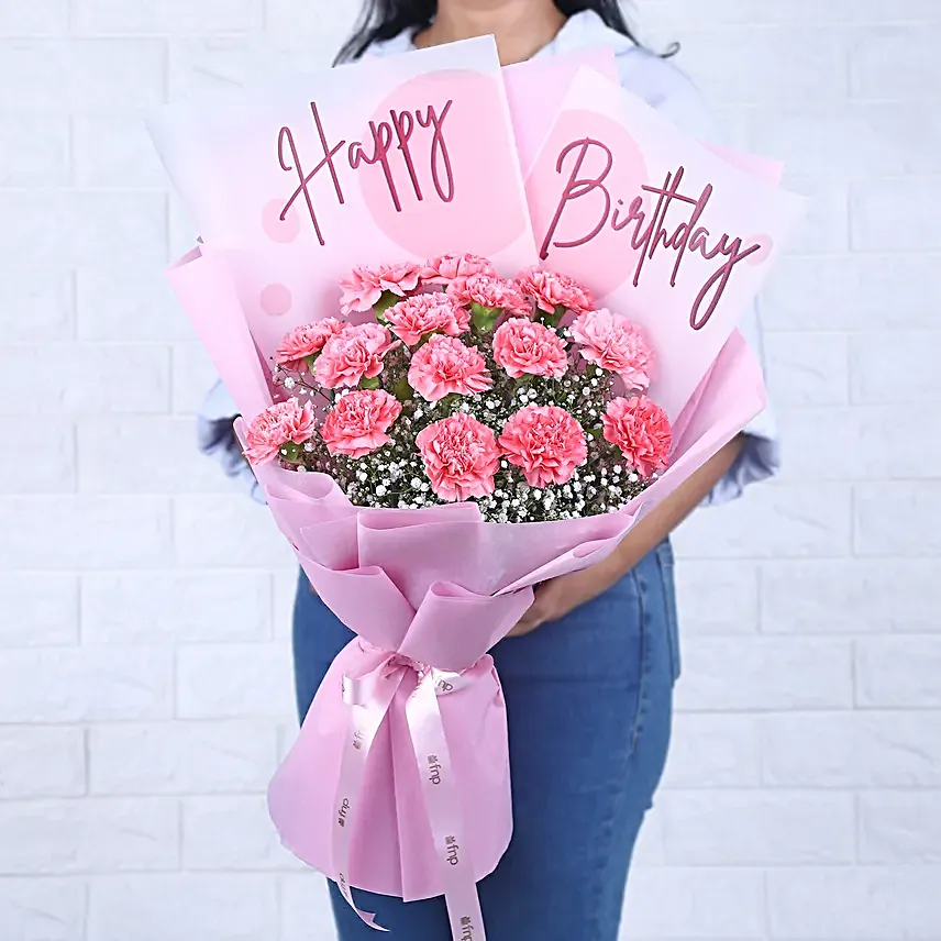 Joyful Birthday Carnation