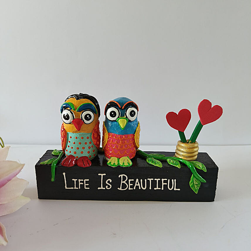 Joyful Owl Table Decor