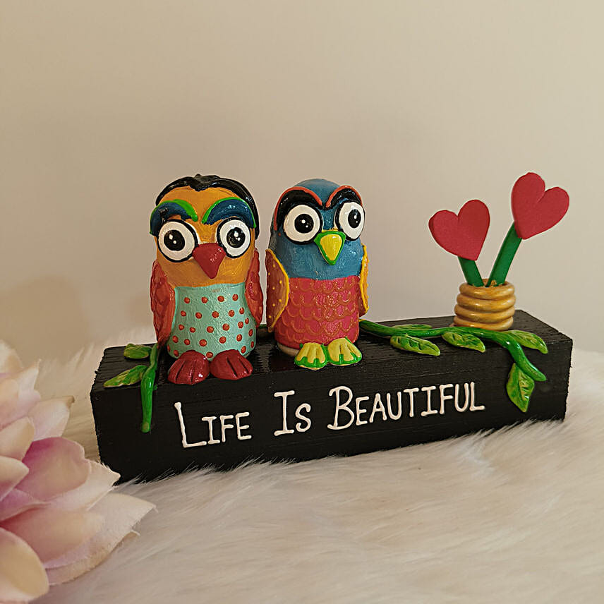 Joyful Owl Table Decor