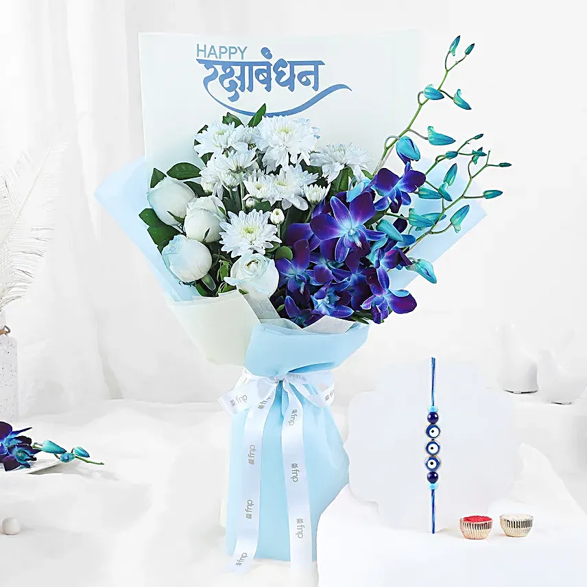 Joyful Rakhi Floral Celebration
