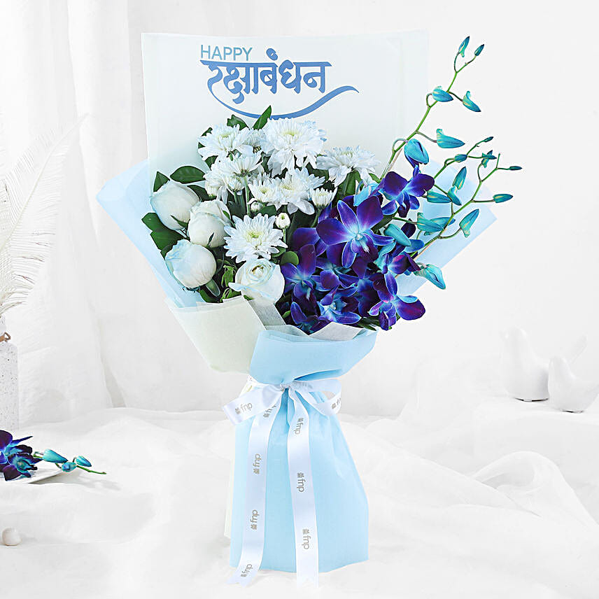 Joyful Rakhi Floral Celebration
