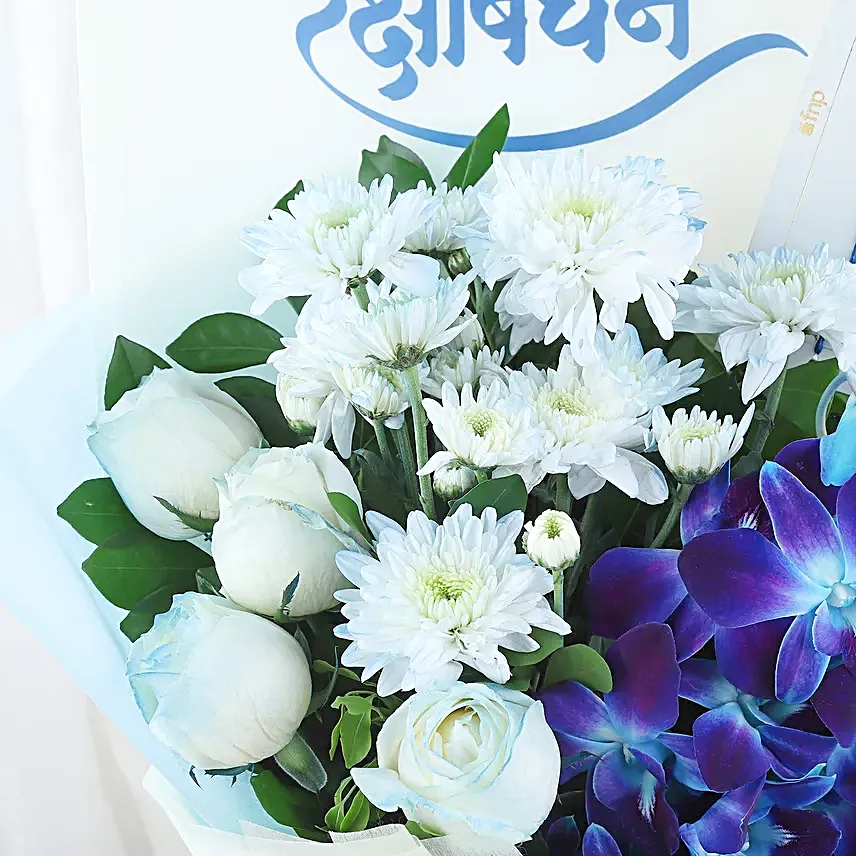 Joyful Rakhi Floral Celebration