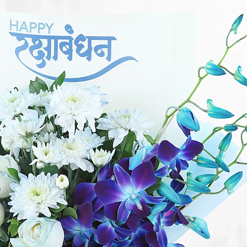 Joyful Rakhi Floral Celebration