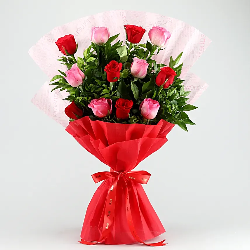 Joyful Times Roses Bouquet Ferrero Rocher Box