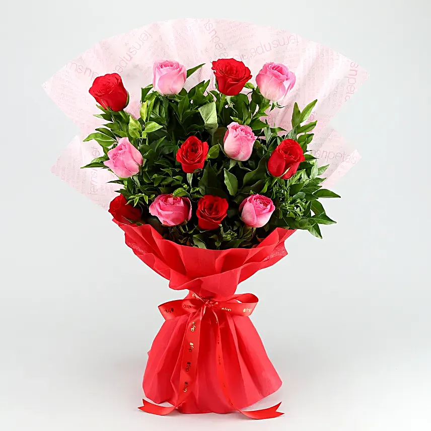 Joyful Times Roses Bouquet Ferrero Rocher Box