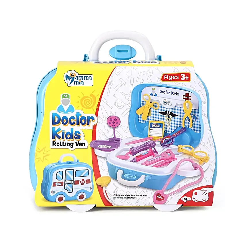 JoyJunky Kids Doctor Kit Rolling Van