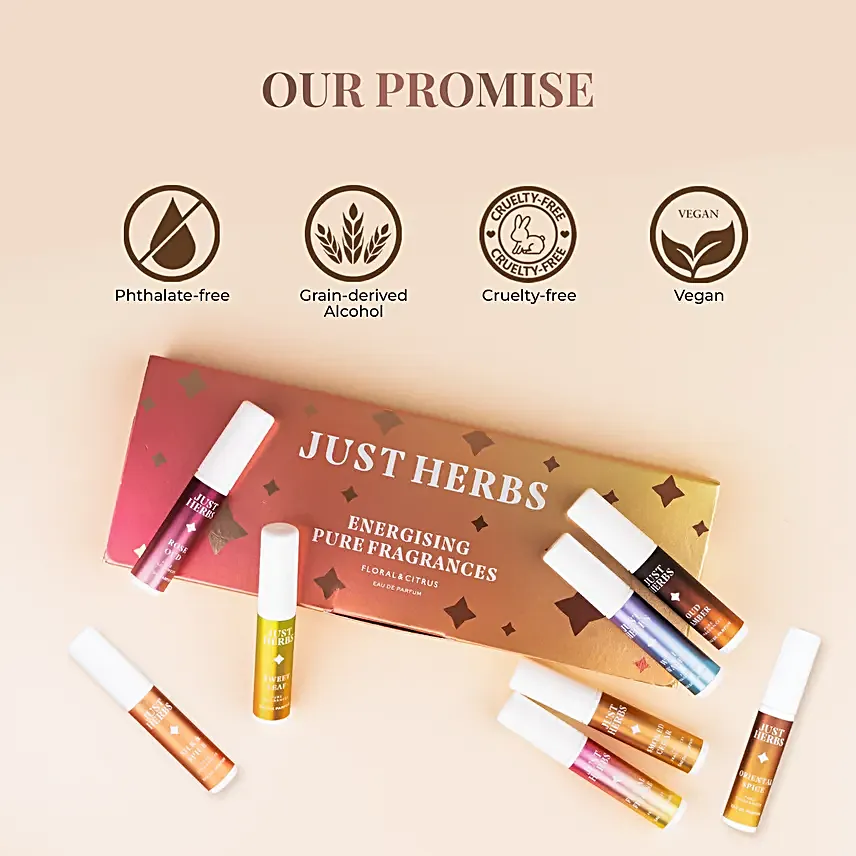 Just Herbs Energising Fragrances Gift Box