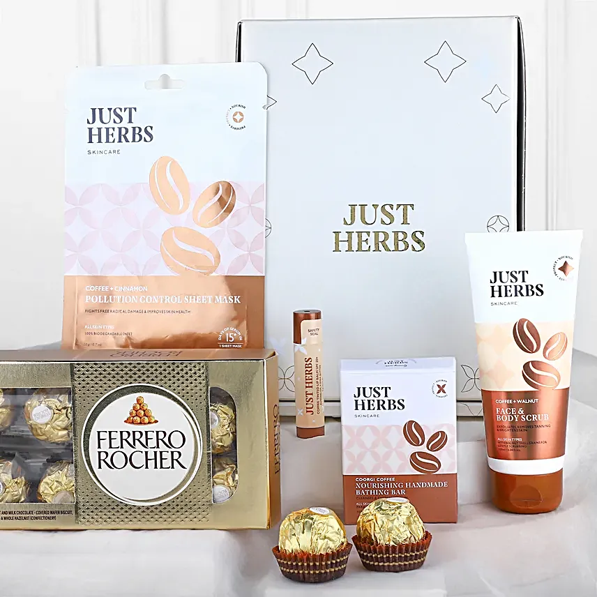 Just Herbs Grooming Essentials N Ferrero Rochers Combo