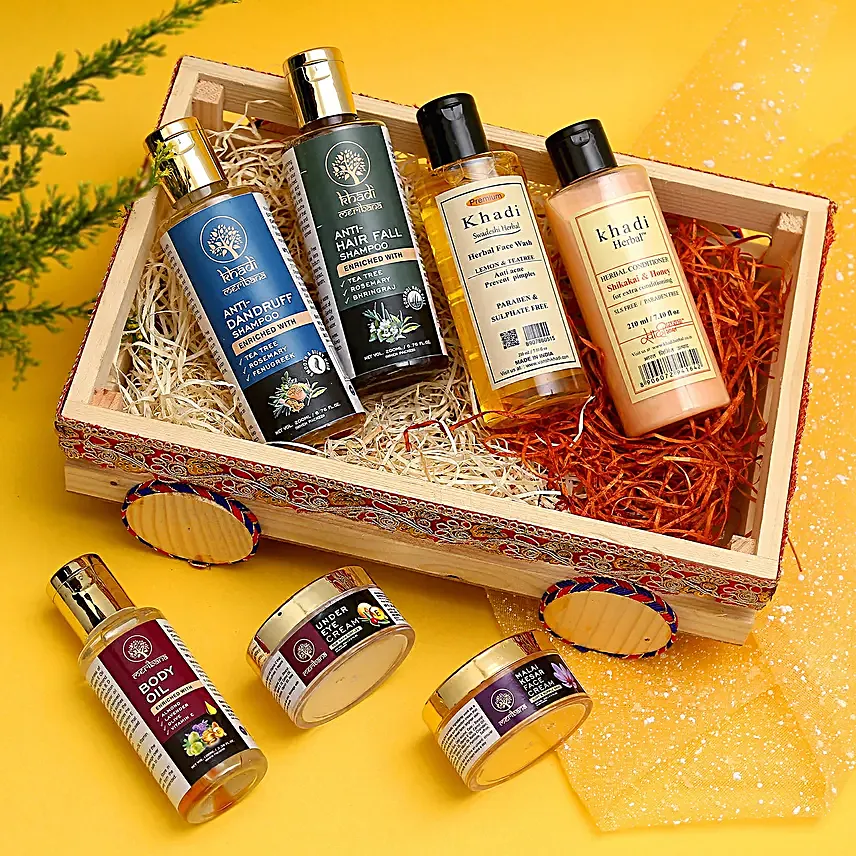 Khadi Herbal Hair Care With Kesar Face & Eye Cream