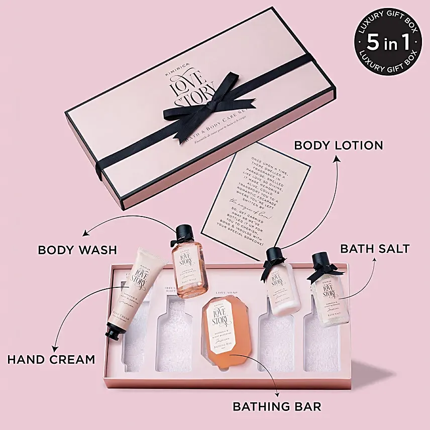 Kimirica Love Story Experience Luxury Bath N Body Care Gift Box