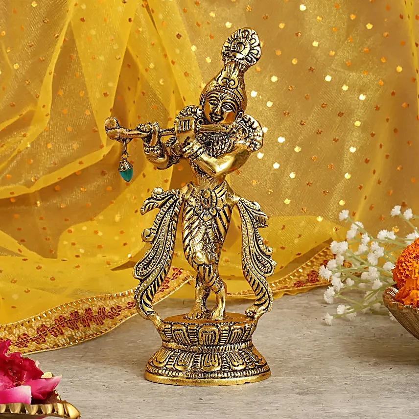 Krishna Idol N Rakhi Set