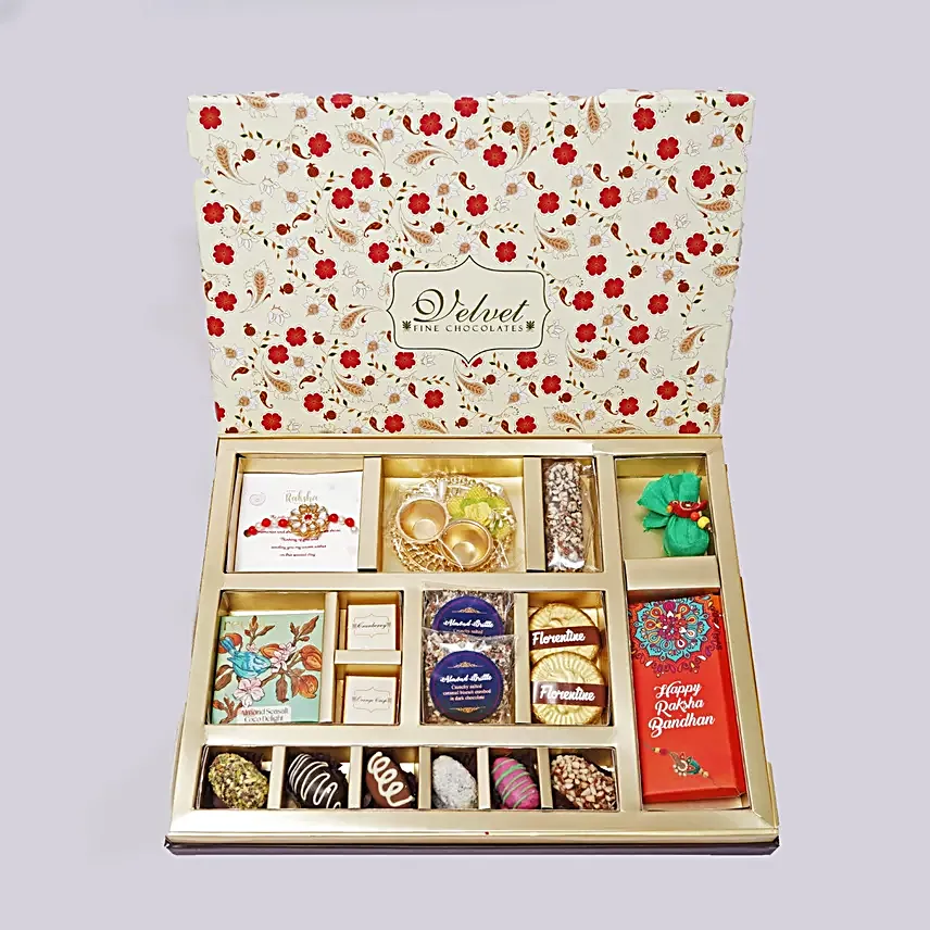 Kundan Rakhi N Luxe Festive Box