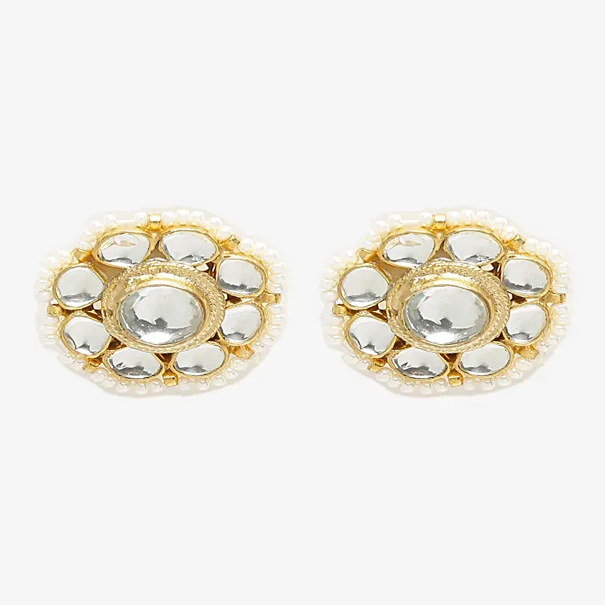 Kundan Studs Gold Plated