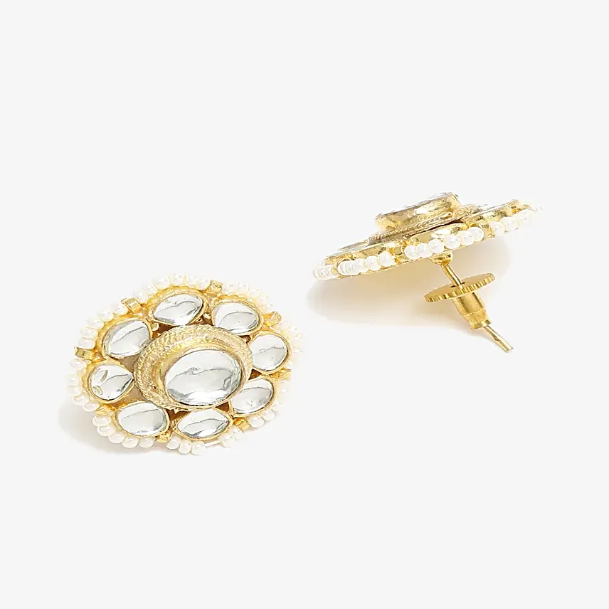 Kundan Studs Gold Plated