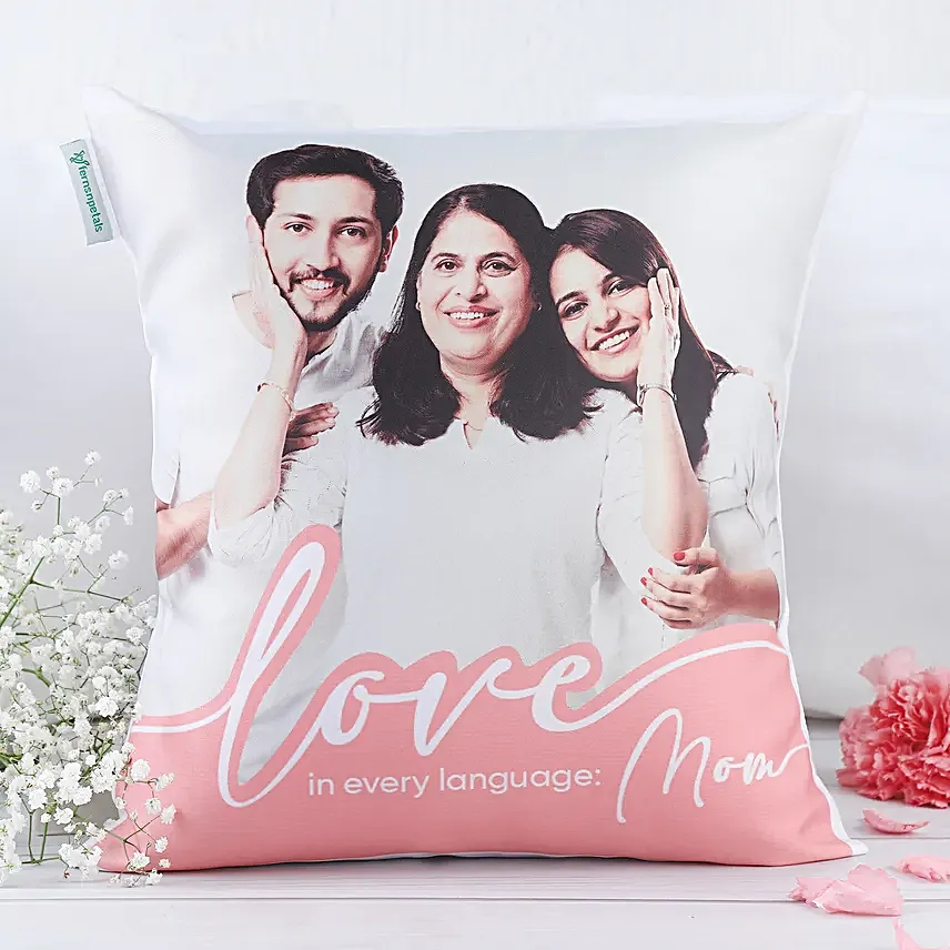 Language of Love Personalised Cushion Hand Delivery